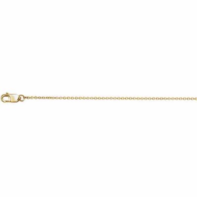 18K Gold Cable Chain Necklace (1mm) -  - STLCH-CH1015