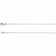 1mm Platinum Cable Chain Necklace
