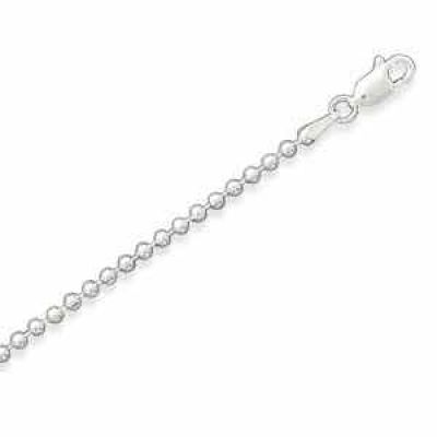 2.2mm Bead Chain Necklace in Sterling Silver -  - MMA-BD22
