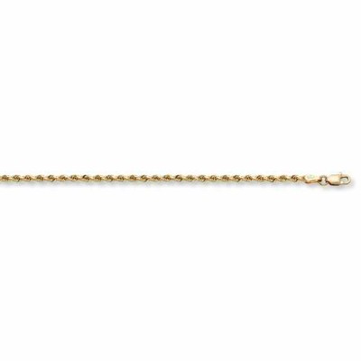2.5mm Rope Bracelet, 14K Solid Gold -  - MM-006-018