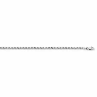 2mm Rope Bracelet, 14K White Gold -  - MM-478-016