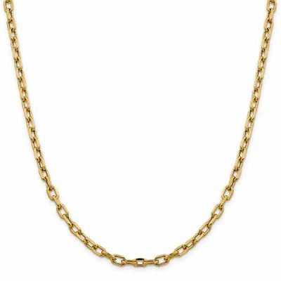 4.9mm Cable Chain Necklace in 14K Gold, 20" -  - QGCH-BC188-20