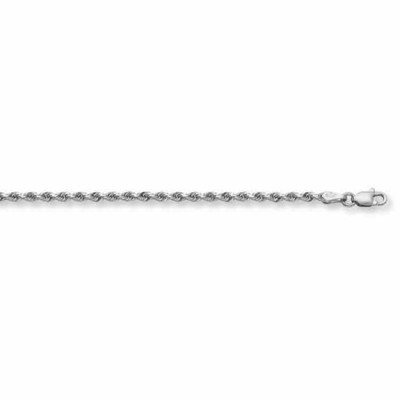 4mm Rope Bracelet, 14K White Gold -  - MM-478-030