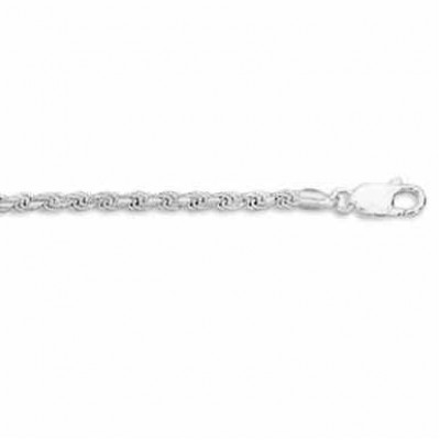 4mm Sterling Silver Diamond Cut Rope Bracelet -  - MMA-DC4B