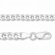 5.5mm Sterling Silver Curb Link Bracelet