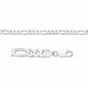 5.5mm Sterling Silver Figaro Link Bracelet
