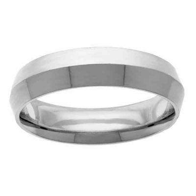 5mm Knife-Edge Platinum Wedding Band Ring -  - NDLS-323PL-5