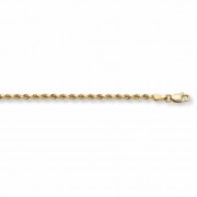 5mm Rope Bracelet, 14K Solid Gold