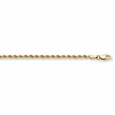 5mm Rope Bracelet, 14K Solid Gold -  - MM-006-035