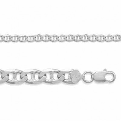 5mm Sterling Silver Mariner Link Bracelet -  - MMA-M120B