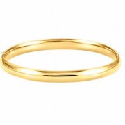 6.5mm Hinged Bangle Bracelet, 14K Yellow Gold