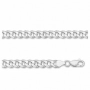 6.5mm Sterling Silver Curb Link Bracelet