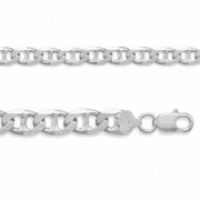 6.5mm Sterling Silver Mariner Link Bracelet
