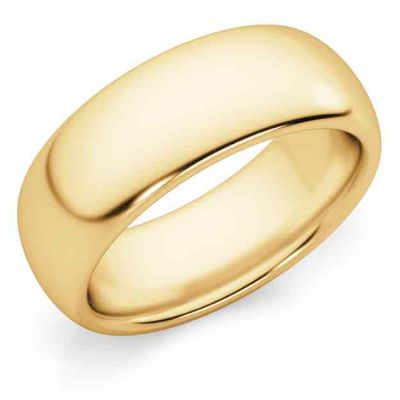 7mm Comfort-Fit 14K Gold Wedding Band Ring -  - PYB-7MMCF