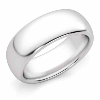 7mm Platinum Wedding Band Ring -  - HRM7