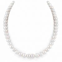 8-9mm White Freshwater Pearl Necklace - AAAA Quality