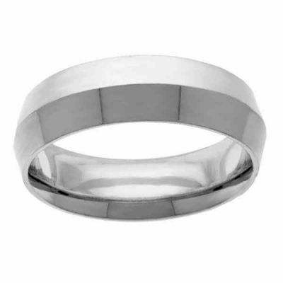 8mm Platinum Knife-Edge Wedding Band Ring -  - NDLS-323PL-8