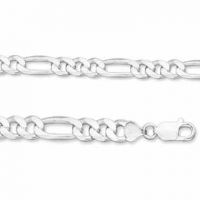 8mm Sterling Silver Figaro Link Bracelet