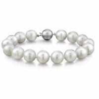 9-10mm White South Sea Pearl Bracelet - AAAA Quality