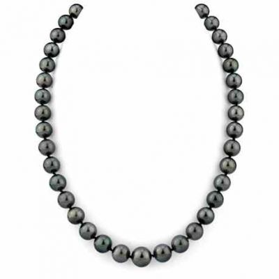 9-11mm Black Tahitian South Sea Pearl Necklace -  - 911-TSSP-GR