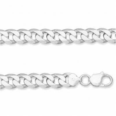 9.5mm Sterling Silver Curb Link Bracelet -  - MMA-BC250B