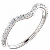 Accompanying Diamond Bridal Band for Heart-Shaped Ring