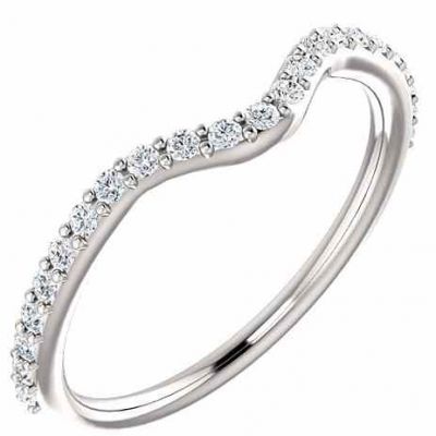 Accompanying Diamond Bridal Band for Heart-Shaped Ring -  - STLRG-51246