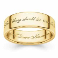 And They Shall Be One Flesh Wedding Band Ring