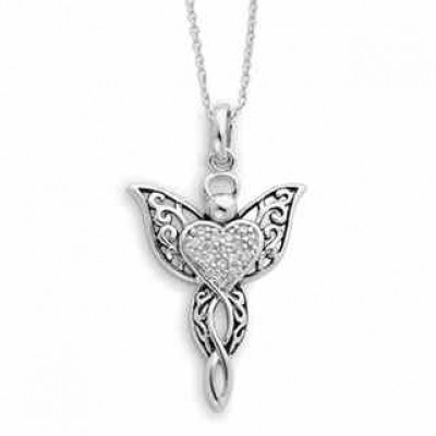 Angel of Blessing Sterling Silver Pendant -  - QG-QSX165