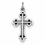 Antiqued Heraldry Cross Pendant in Sterling Silver