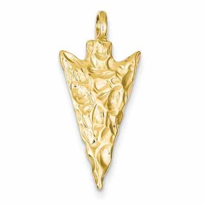 Arrowhead Pendant, 14K Gold -  - QG-A0932
