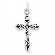 Black-Antiqued Silver Crucifix Pendant