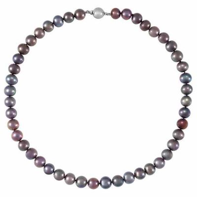 Black Freshwater Pearl Strand Necklace -  - STLN-66660
