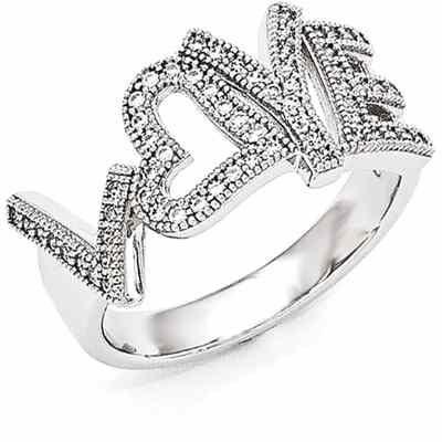 Brilliant Embers CZ Love Ring in Sterling Silver -  - QGRG-QMP1135