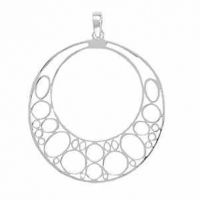 Bubble Design Sterling Silver Pendant
