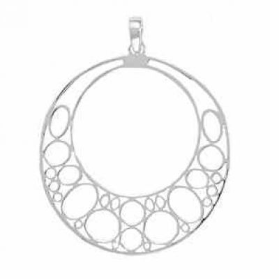 Bubble Design Sterling Silver Pendant -  - MMA-72887