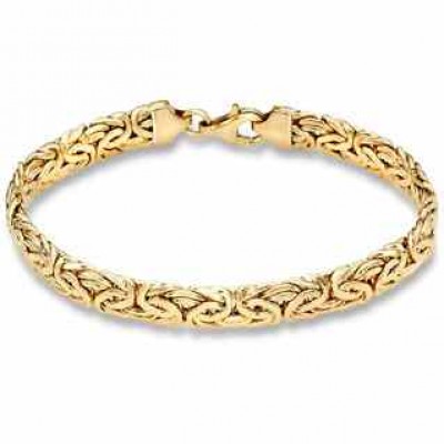 Byzantine Bracelet, 14K Yellow Gold (8mm) -  - QGBR-LF178