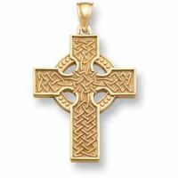 Celtic Cross Pendant - 14K Gold
