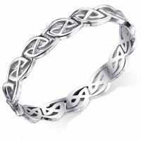 Celtic Knot Band in Sterling Silver