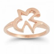 Christian Dove Ring in 14K Rose Gold