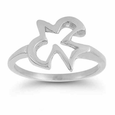 Christian Dove Ring in Sterling Silver -  - AOGRG-3018SS