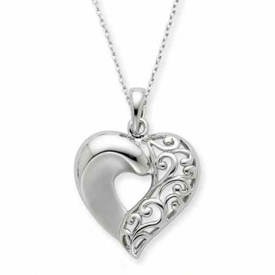 Close To My Heart Sterling Silver Necklace -  - QG-QSX334