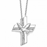 Confirmation Blessings Sterling Silver Cross Necklace