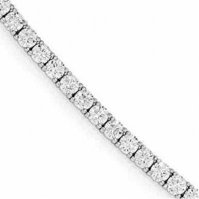 Cubiz Zirconia Tennis Bracelet in Sterling Silver -  - QGBR-QG3497-7