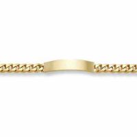 Curb Link ID Bracelet - 14K solid Gold