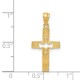 Cut-Out Holy Spirit Dove Cross Pendant, 14K Gold -  - QGCR-REL122