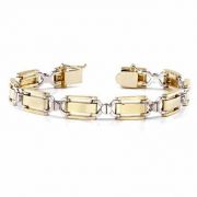 Designer 14K Gold Men's Bracelet