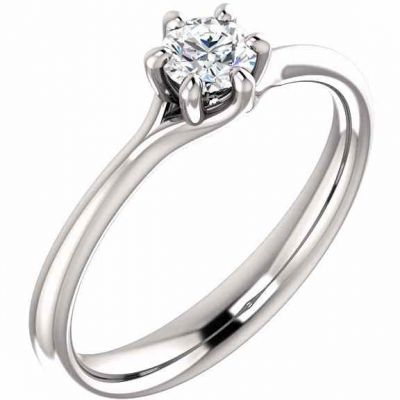 Designer 6-Prong 1/4 Carat Diamond Solitaire Ring -  - STLRG-122118-25C