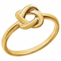 Designer Love-Knot Ring in 14K Gold