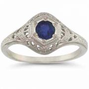 Enchanted Sapphire Ring in .925 Sterling Silver